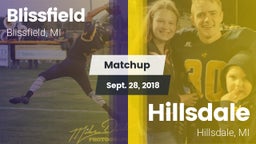 Matchup: Blissfield vs. Hillsdale  2018