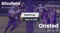 Matchup: Blissfield vs. Onsted  2019