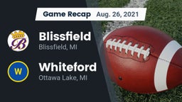 Recap: Blissfield  vs. Whiteford  2021