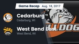 Recap: Cedarburg  vs. West Bend East  2017