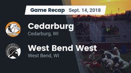 Recap: Cedarburg  vs. West Bend West  2018