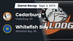 Recap: Cedarburg  vs. Whitefish Bay  2019