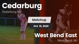 Matchup: Cedarburg vs. West Bend East  2020