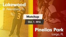 Matchup: Lakewood vs. Pinellas Park  2016