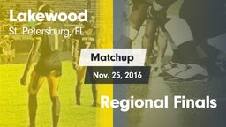 Matchup: Lakewood vs. Regional Finals 2016