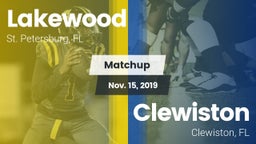 Matchup: Lakewood vs. Clewiston  2019