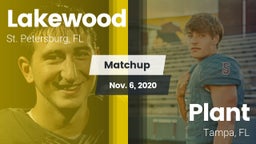 Matchup: Lakewood vs. Plant  2020