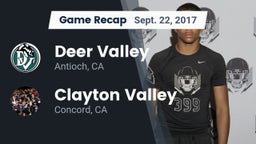 Recap: Deer Valley  vs. Clayton Valley  2017