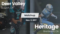 Matchup: Deer Valley vs. Heritage  2017