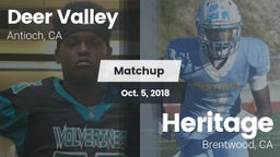 Matchup: Deer Valley vs. Heritage  2018
