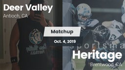Matchup: Deer Valley vs. Heritage  2019