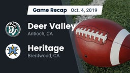 Recap: Deer Valley  vs. Heritage  2019
