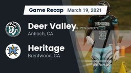 Recap: Deer Valley  vs. Heritage  2021