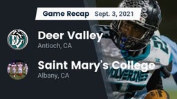 Recap: Deer Valley  vs. Saint Mary's College  2021