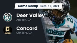 Recap: Deer Valley  vs. Concord  2021