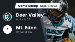 Recap: Deer Valley  vs. Mt. Eden  2023