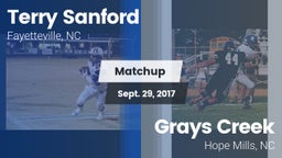 Matchup: Sanford vs. Grays Creek  2017