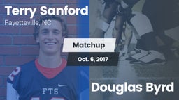 Matchup: Sanford vs. Douglas Byrd 2017