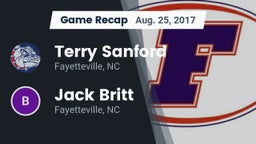 Recap: Terry Sanford  vs. Jack Britt  2017