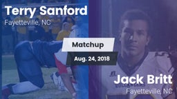 Matchup: Sanford vs. Jack Britt  2018