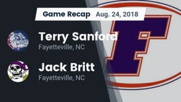 Recap: Terry Sanford  vs. Jack Britt  2018