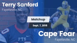Matchup: Sanford vs. Cape Fear  2018