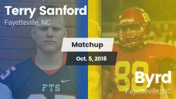 Matchup: Sanford vs. Byrd  2018