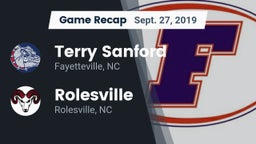 Recap: Terry Sanford  vs. Rolesville  2019