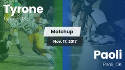 Matchup: Tyrone vs. Paoli  2017