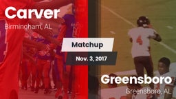 Matchup: Carver vs. Greensboro  2017