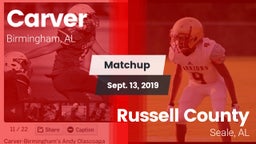 Matchup: Carver vs. Russell County  2019