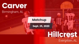Matchup: Carver vs. Hillcrest  2020