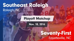 Matchup: Southeast Raleigh vs. Seventy-First  2016