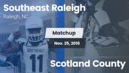 Matchup: Southeast Raleigh vs. Scotland County 2016