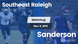 Matchup: Southeast Raleigh vs. Sanderson  2019