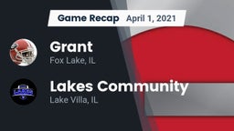 Recap: Grant  vs. Lakes Community  2021