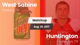 Matchup: West Sabine vs. Huntington  2017