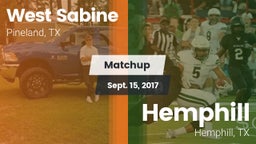 Matchup: West Sabine vs. Hemphill  2017