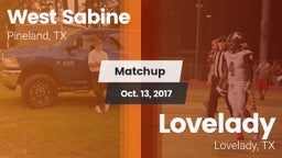 Matchup: West Sabine vs. Lovelady  2017