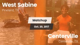 Matchup: West Sabine vs. Centerville  2017