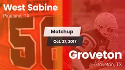 Matchup: West Sabine vs. Groveton  2017