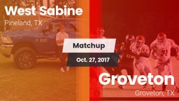 Matchup: West Sabine vs. Groveton  2017