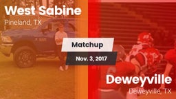 Matchup: West Sabine vs. Deweyville  2017