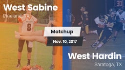 Matchup: West Sabine vs. West Hardin  2017