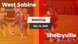Matchup: West Sabine vs. Shelbyville  2018