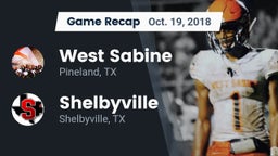 Recap: West Sabine  vs. Shelbyville  2018