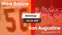 Matchup: West Sabine vs. San Augustine  2018
