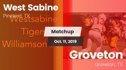 Matchup: West Sabine vs. Groveton  2019