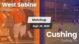 Matchup: West Sabine vs. Cushing  2020
