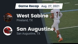 Recap: West Sabine  vs. San Augustine  2021